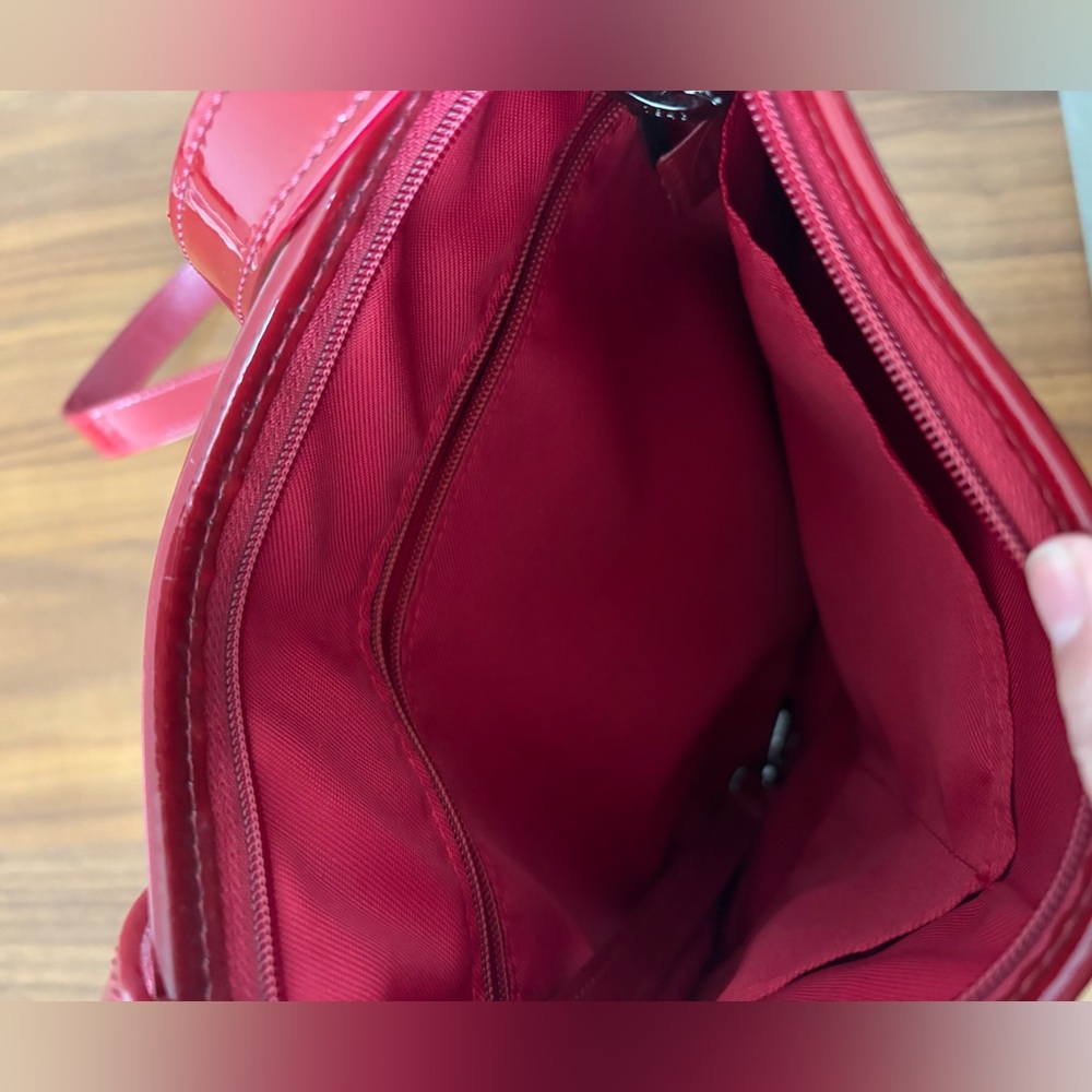 Longchamp Patent leather Red Crossbody Bag - Picture 4 of 5
